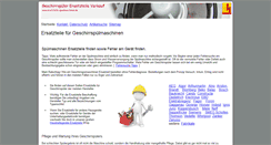 Desktop Screenshot of ersatzteile-spuelmaschinen.de